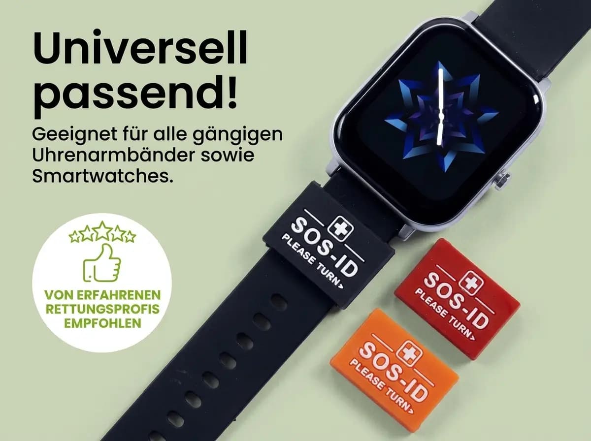 SOS-ID Armbandschlaufe im 3er Set inkl.