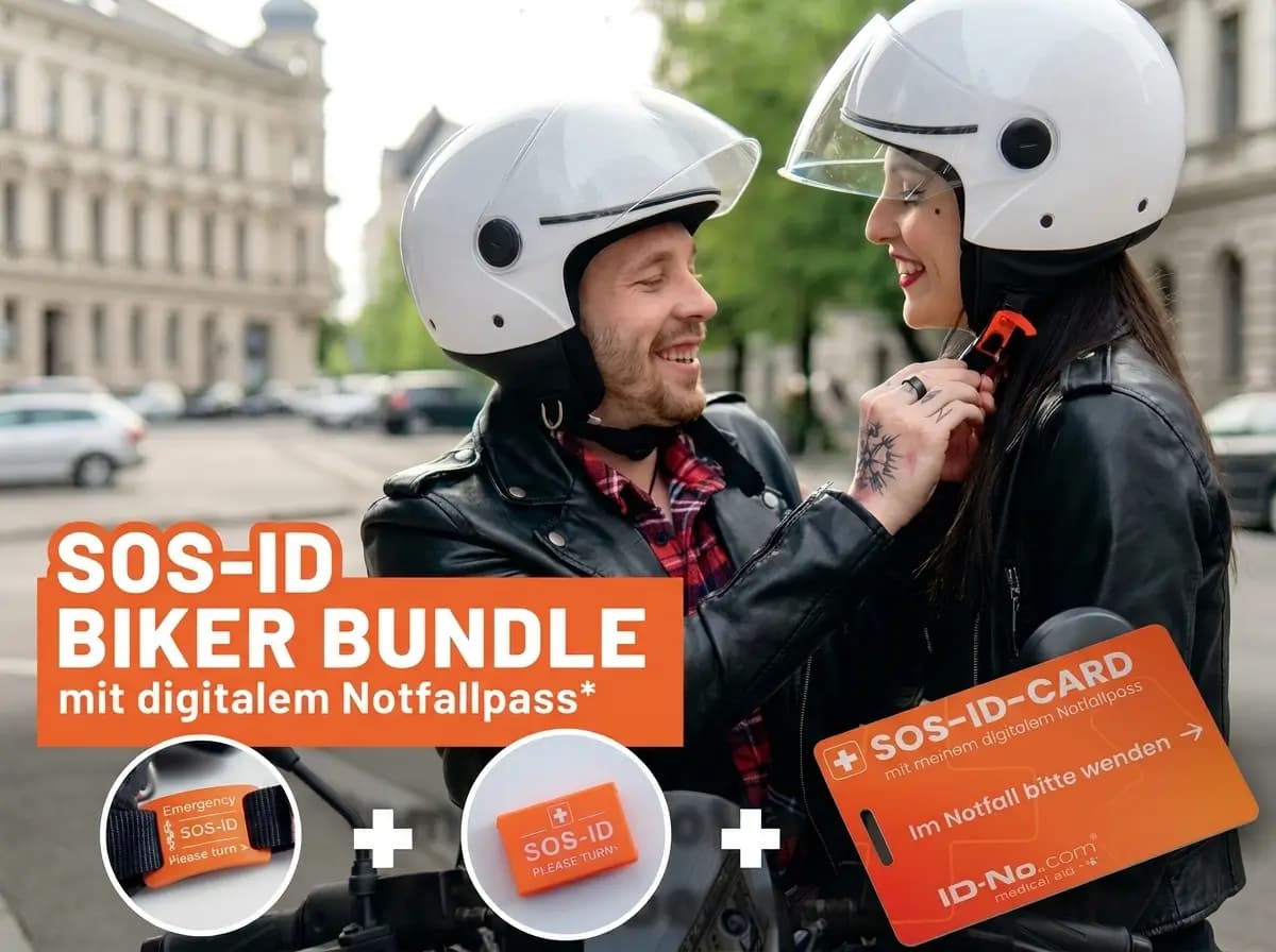 SOS-ID Biker Bundle inkl. digitalem Notfallpass